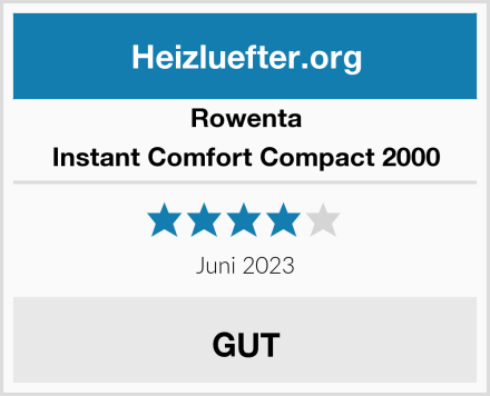 Rowenta Instant Comfort Compact 2000 Test