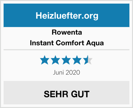 Rowenta Instant Comfort Aqua Test