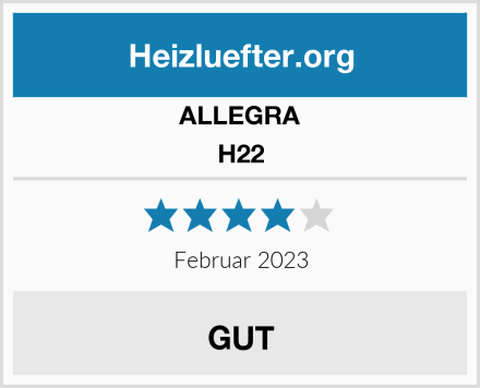ALLEGRA H22 Test