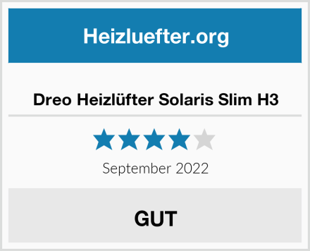  Dreo Heizlüfter Solaris Slim H3 Test