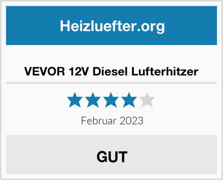  VEVOR 12V Diesel Lufterhitzer Test