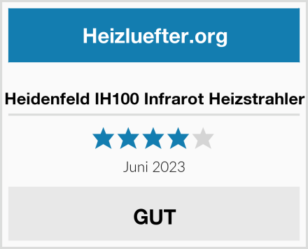  Heidenfeld IH100 Infrarot Heizstrahler Test