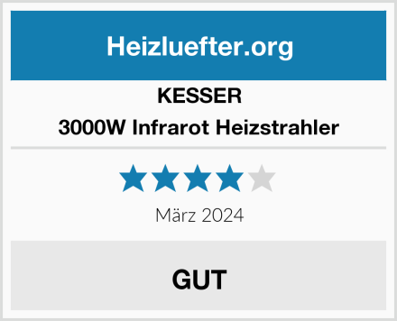KESSER 3000W Infrarot Heizstrahler Test