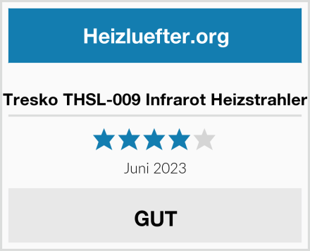  Tresko THSL-009 Infrarot Heizstrahler Test