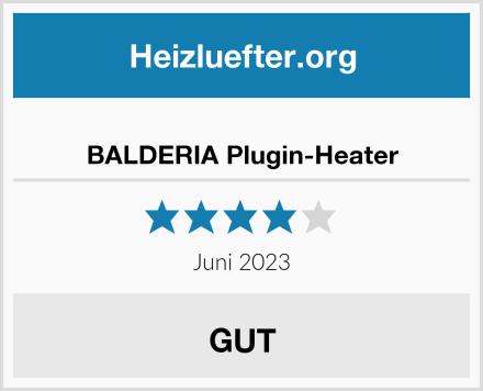  BALDERIA Plugin-Heater Test