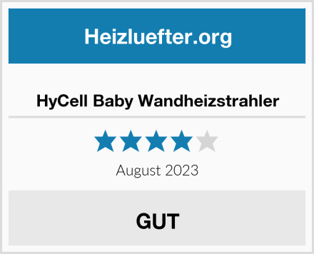  HyCell Baby Wandheizstrahler Test