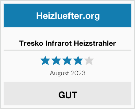  Tresko Infrarot Heizstrahler Test