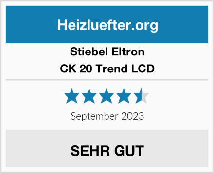 Stiebel Eltron CK 20 Trend LCD Test