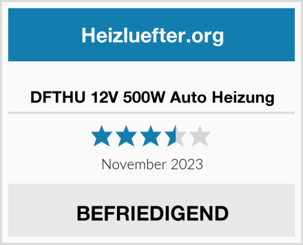  DFTHU 12V 500W Auto Heizung Test
