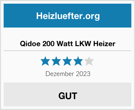  Qidoe 200 Watt LKW Heizer Test