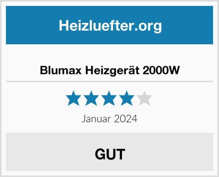  Blumax Heizgerät 2000W Test